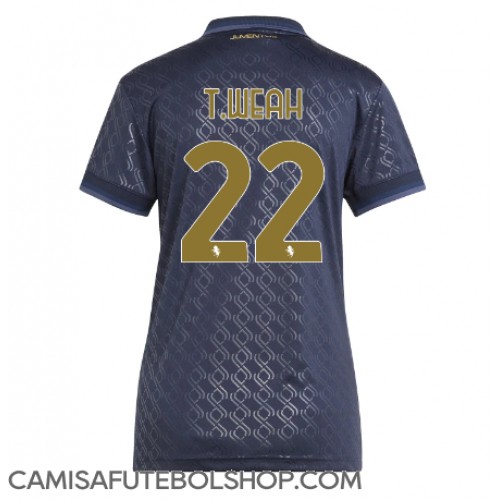 Camisa de time de futebol Juventus Timothy Weah #22 Replicas 3º Equipamento Feminina 2024-25 Manga Curta